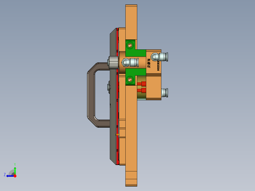 B9403-A-CNC3笔记本CNC工装夹具三维模型-铣外形-220816右视图