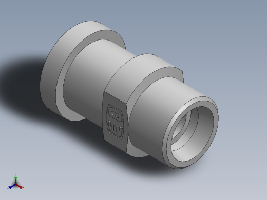 法兰接头、1DFL-24-08正等轴测缩略图