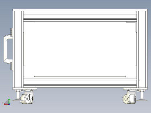 铝型材工作平台设计后视缩略图