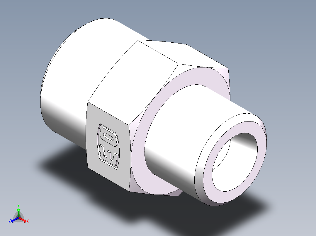 直通变径-GR、1D-16-20主视图
