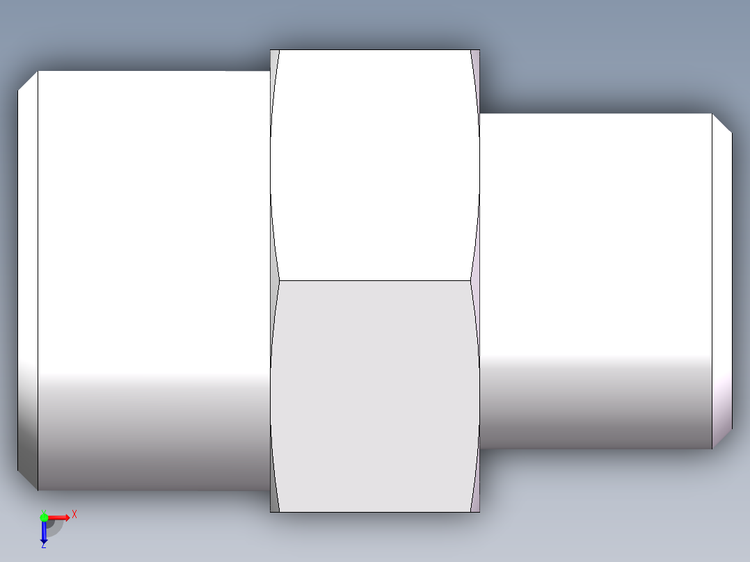 直通变径-GR、1D-16-20俯视图
