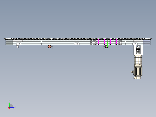 环形导轨循环输送线48工位低间距椭圆环形导轨传送线左视缩略图