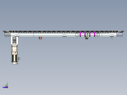 环形导轨循环输送线48工位低间距椭圆环形导轨传送线右视缩略图