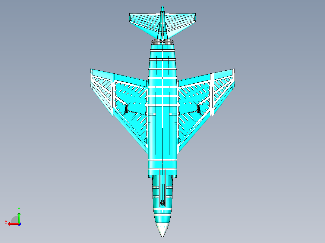 A0002492-美国F-4E幽灵战斗机后视图