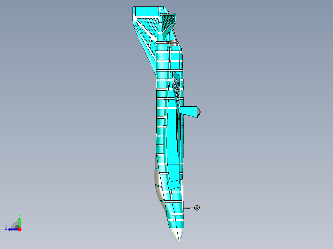 A0002492-美国F-4E幽灵战斗机右视图