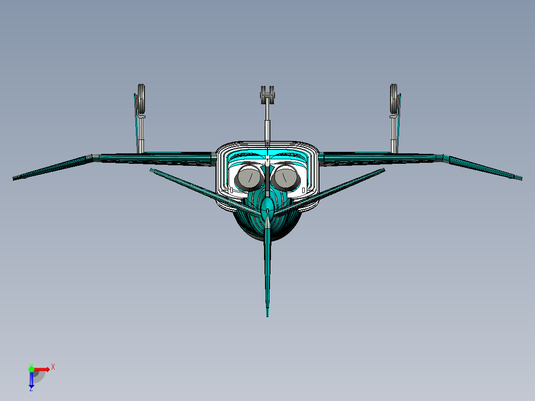 A0002492-美国F-4E幽灵战斗机俯视图