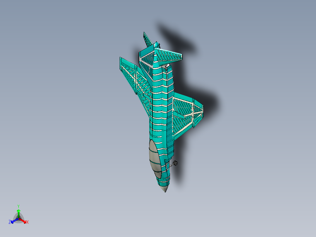 A0002492-美国F-4E幽灵战斗机正等轴测图