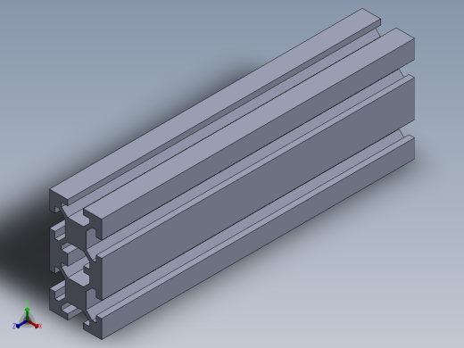铝型材正等轴测缩略图