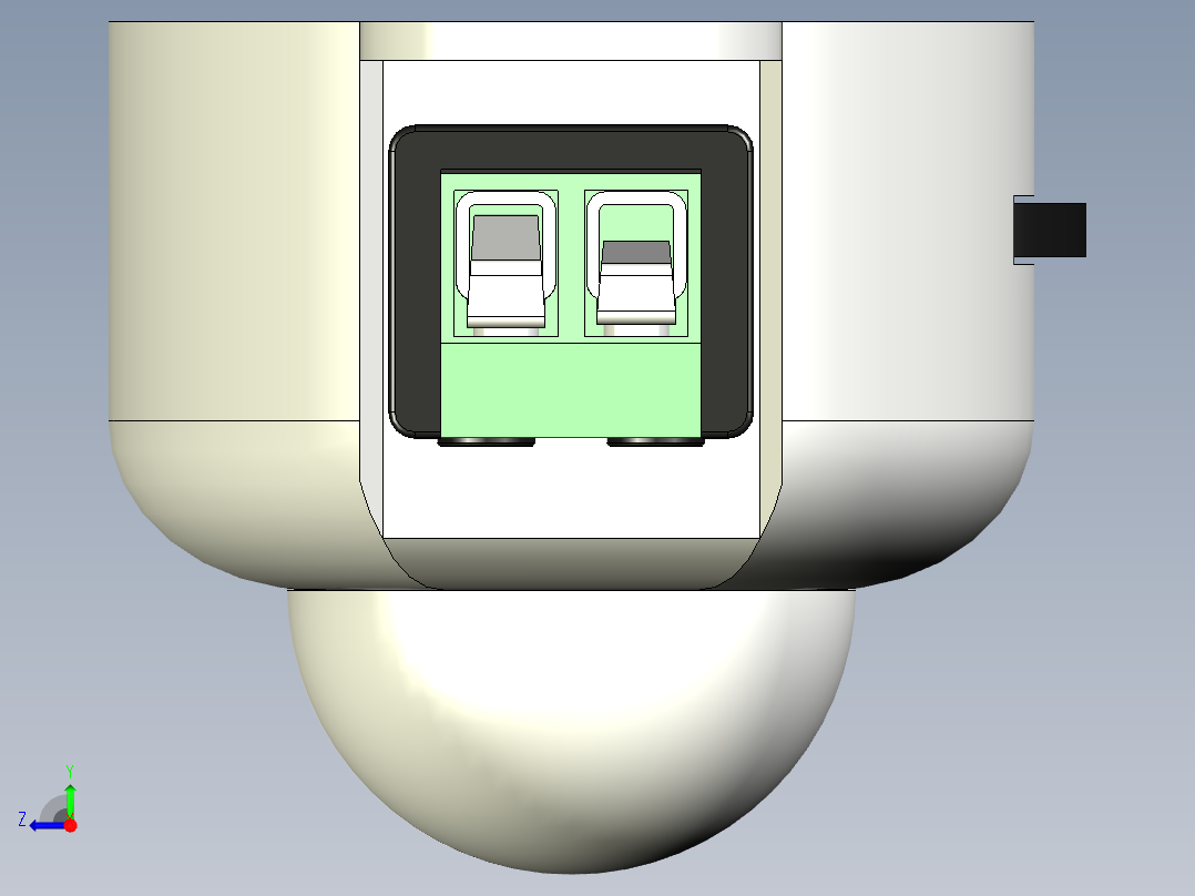 可调运动传感器右视图