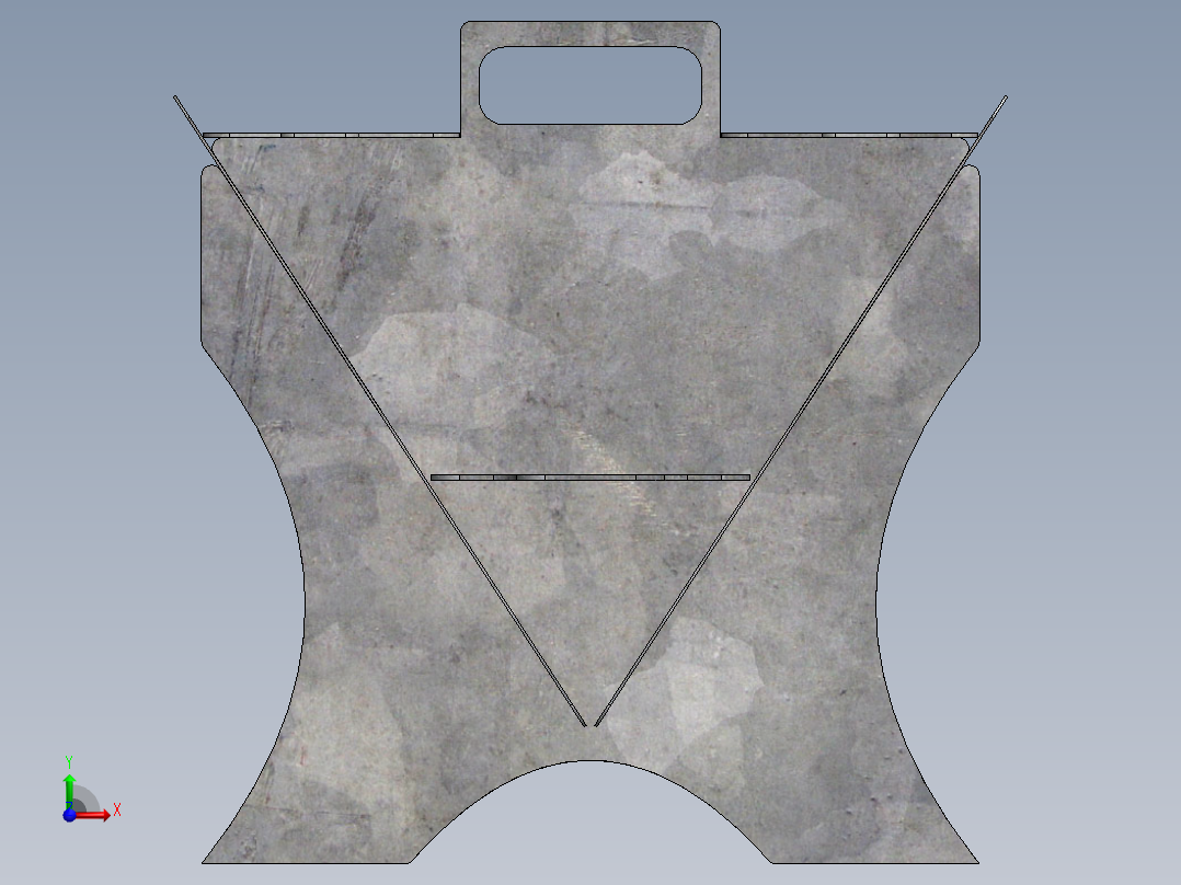 小烤架（1mm）前视图