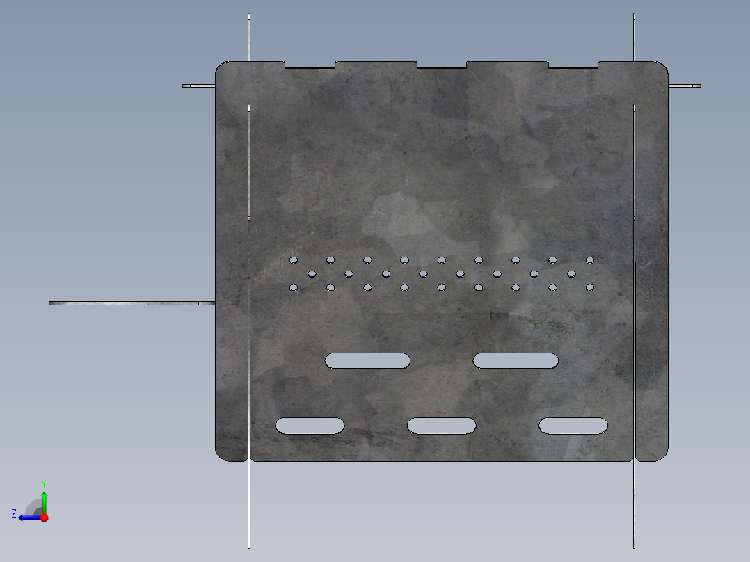 小烤架（1mm）右视图
