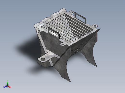 小烤架（1mm）正等轴测缩略图