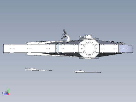 B2005261-千年 falcon，星球大战 3d 拼图，薄板，宇宙飞船，金属工艺设计右视缩略图