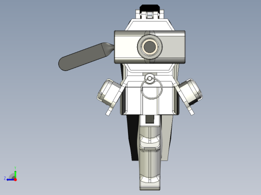 手枪左轮冲锋枪老式狙击步枪设计3D图纸M-107 Barrett LR Sniper Rifle右视缩略图
