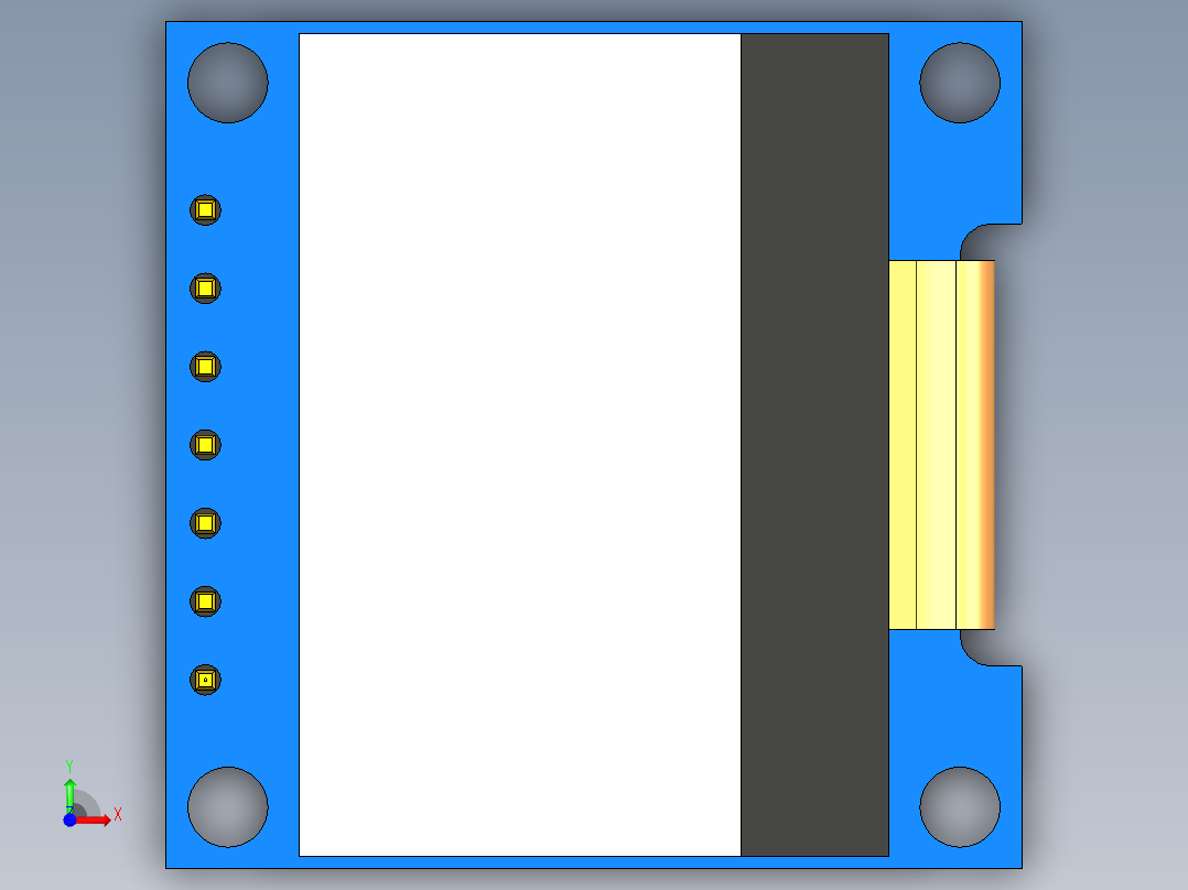有机发光二极管. 96显示器前视图