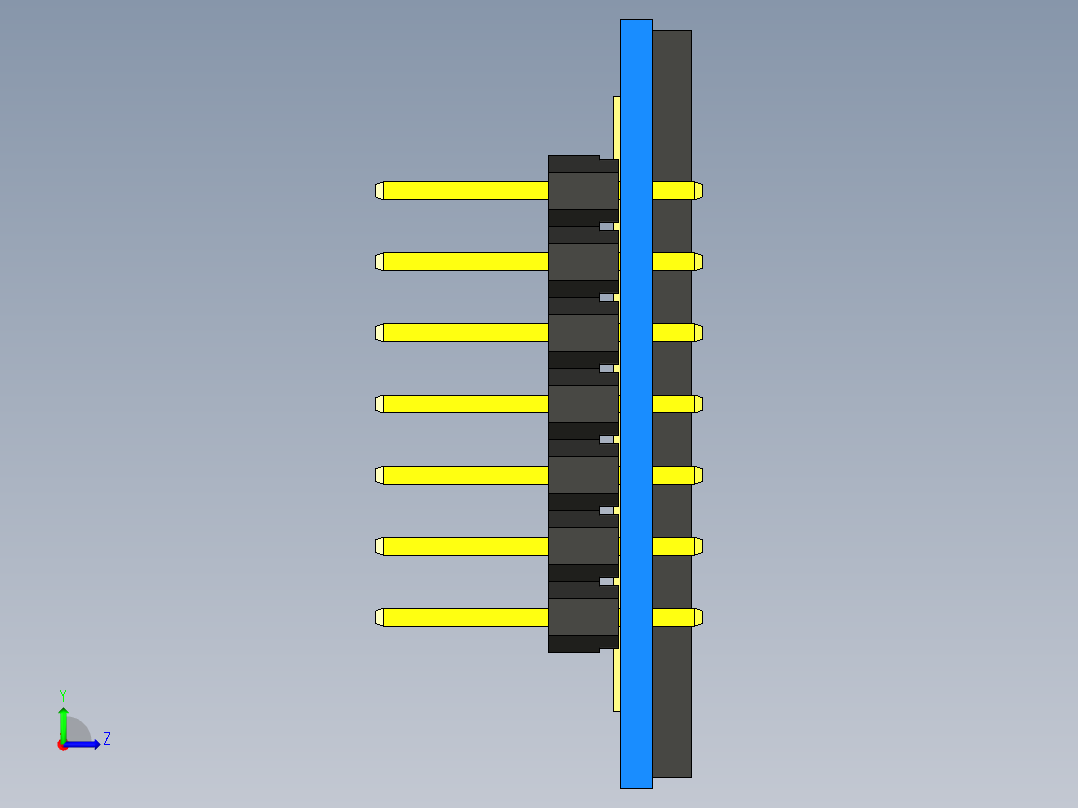 有机发光二极管. 96显示器左视图