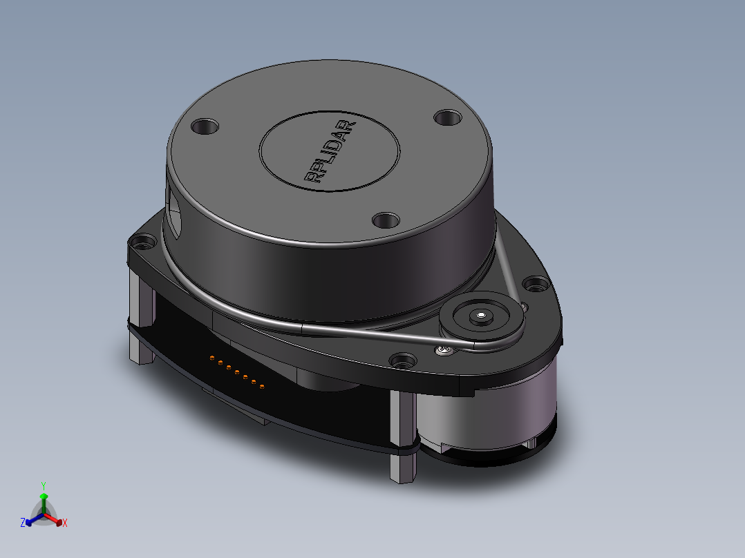 RPLIDAR A1 思岚A1 激光雷达正等轴测图