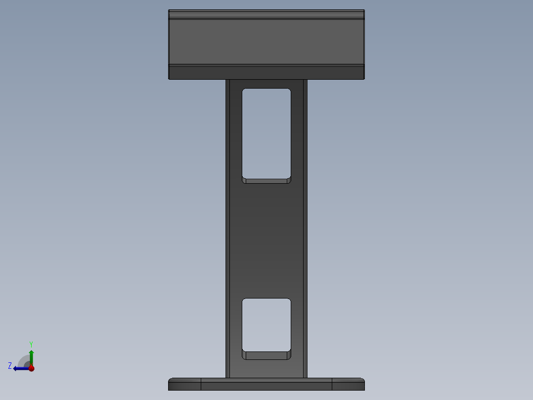 控制台 操作台mdf-podium-1831-模型格式为 sw右视图