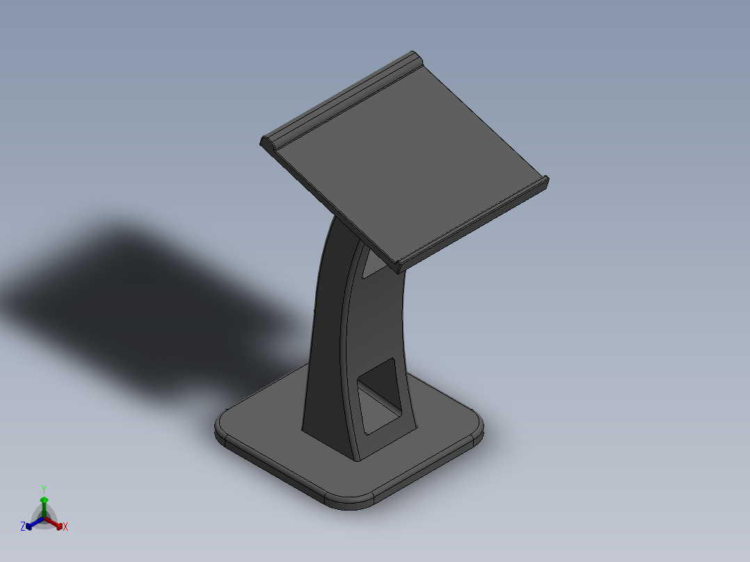 控制台 操作台mdf-podium-1831-模型格式为 sw正等轴测图