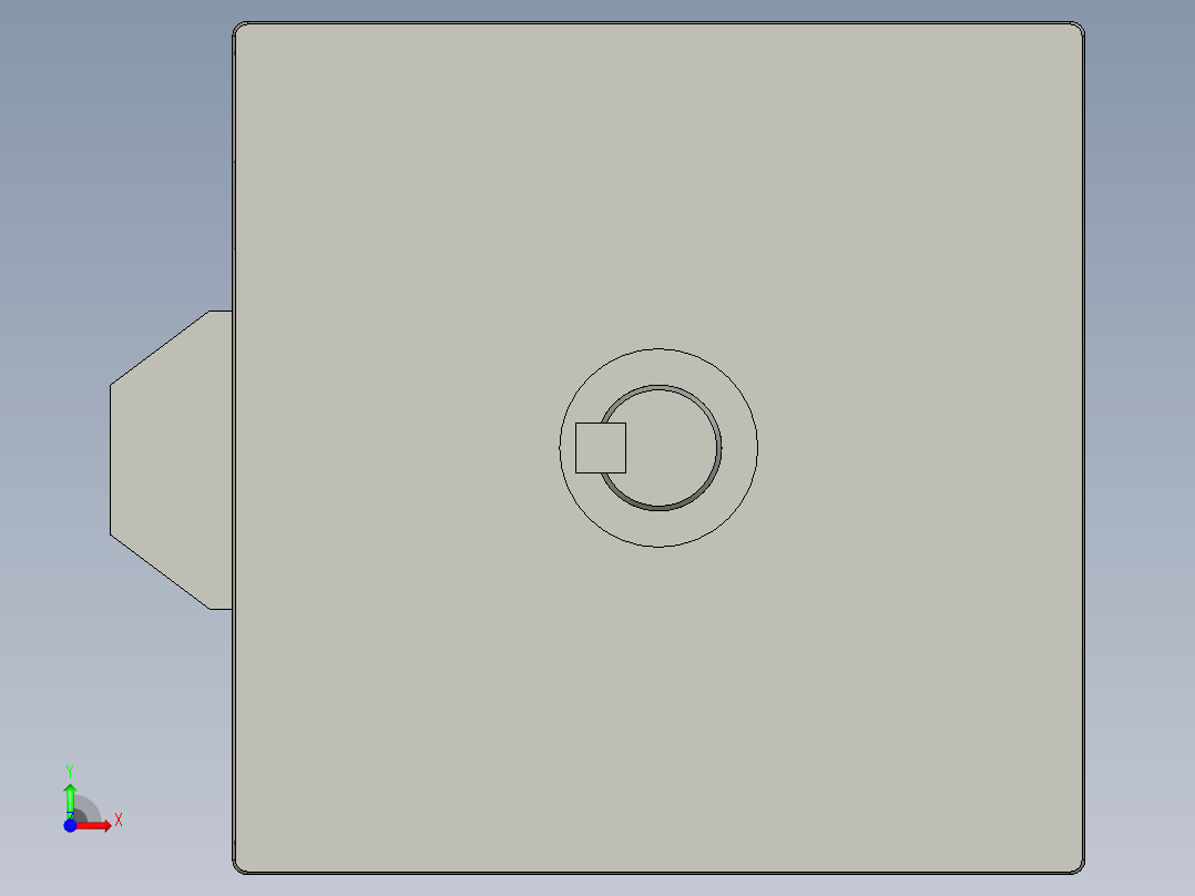 KTH170铝体内嵌丝杆模组马达外露KTH170-C10-400-BC-B86-C4_86前视图