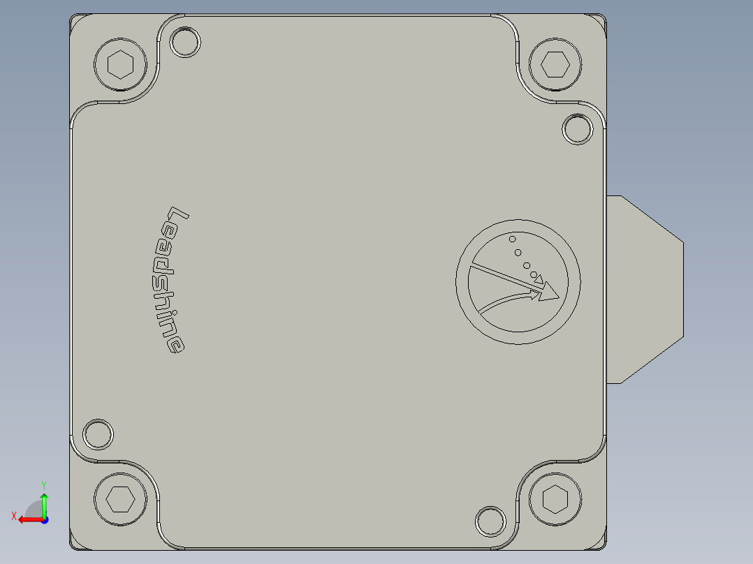 KTH170铝体内嵌丝杆模组马达外露KTH170-C10-400-BC-B86-C4_86后视图