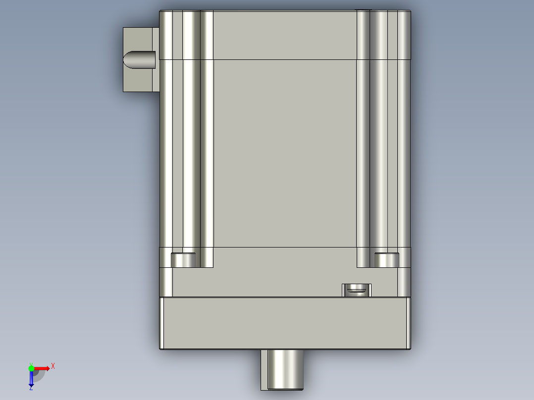 KTH170铝体内嵌丝杆模组马达外露KTH170-C10-400-BC-B86-C4_86俯视图
