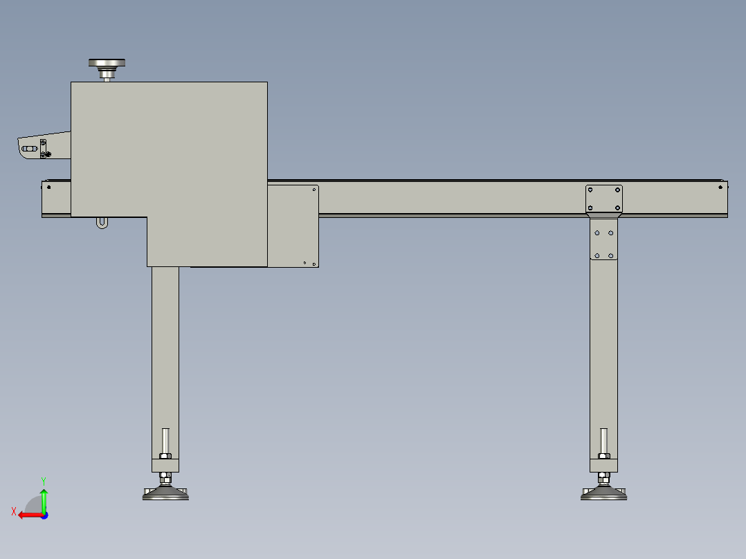 高速分页机的输送结构后视图