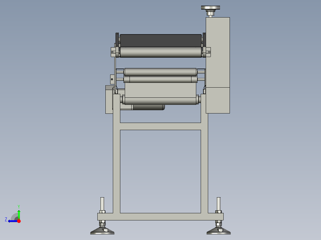 高速分页机的输送结构右视图