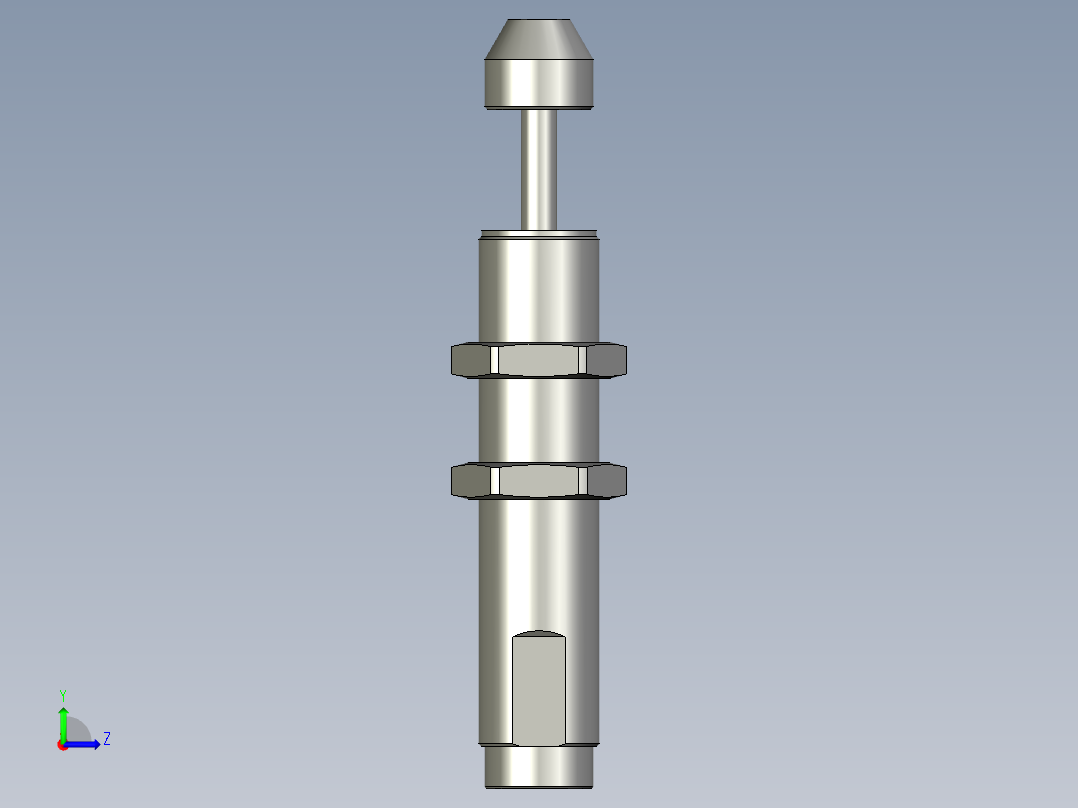 油压缓冲器ACA2020-2左视图