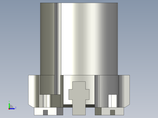MHSL3-16D加长型三爪气缸左视缩略图
