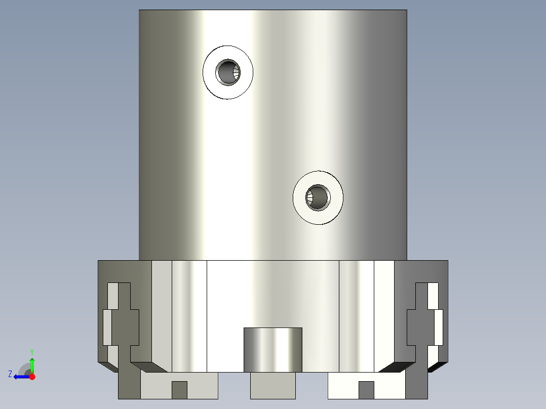 MHSL3-16D加长型三爪气缸右视图