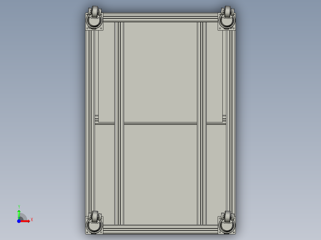 成品收集台总成前视图