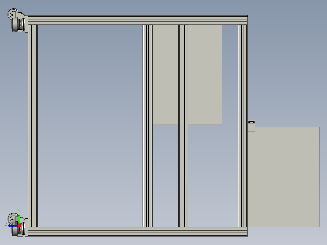 成品收集台总成右视图