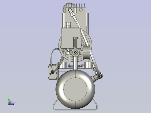 9L 无油静音空气压缩机左视缩略图
