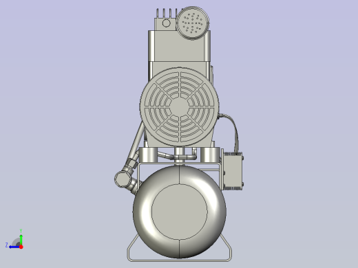 9L 无油静音空气压缩机右视缩略图