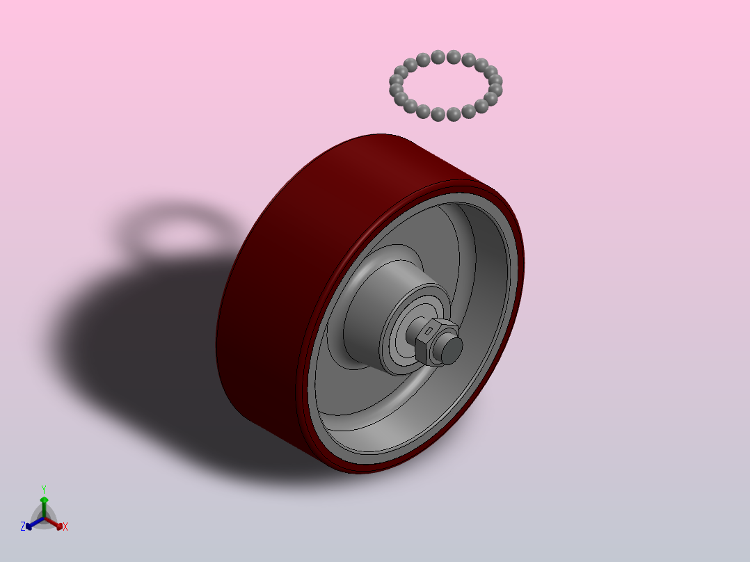 脚轮Colson-8_08689_979_7 MTG1正等轴测图