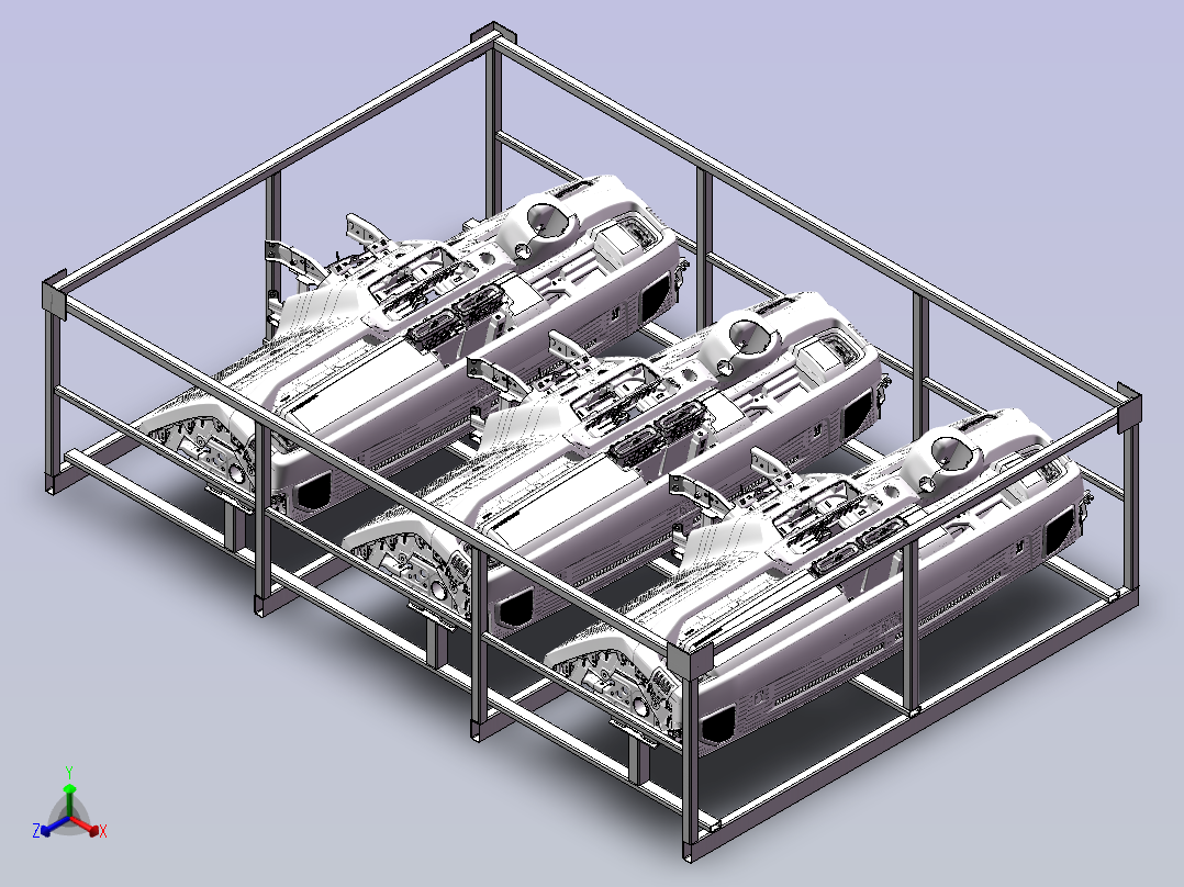组合仪表总成正等轴测图