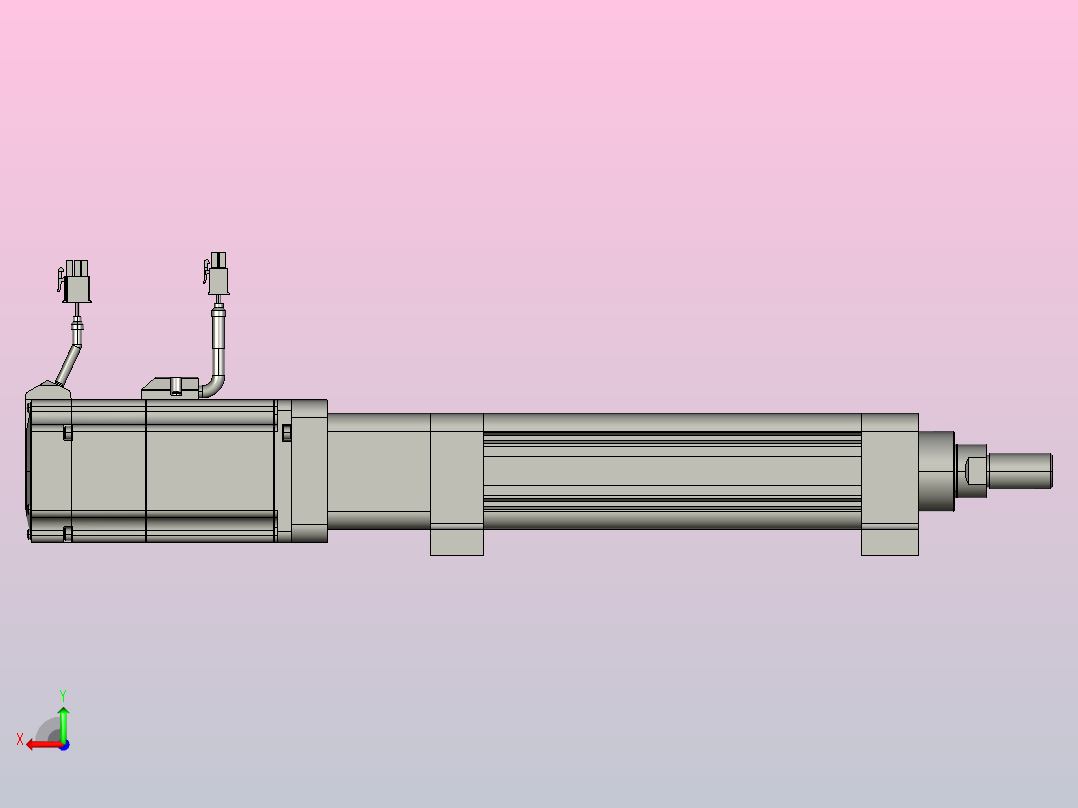 轻载电动缸TPA-ESR50-1610C-L100-M-LB-W-P75-C3后视图
