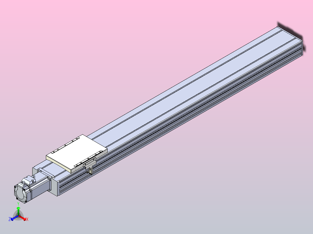 滚珠丝杠直线轴带导轨全封闭TPA-HCR-120D-1610C-L900-M-C-P40-N3主视图