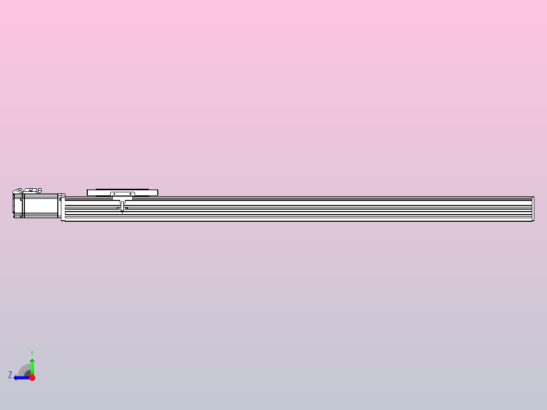 滚珠丝杠直线轴带导轨全封闭TPA-HCR-120D-1610C-L900-M-C-P40-N3右视图
