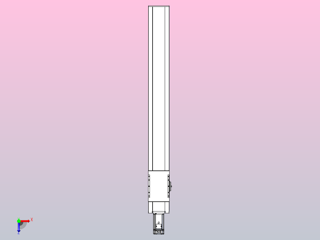 滚珠丝杠直线轴带导轨全封闭TPA-HCR-120D-1610C-L900-M-C-P40-N3俯视图