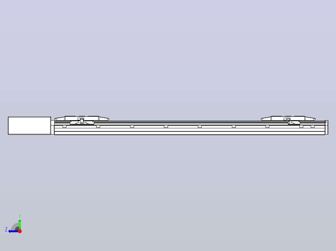 皮带直线轴双滑块型TPA-GCBS-150-P80-L325-QR-M75-N3右视图