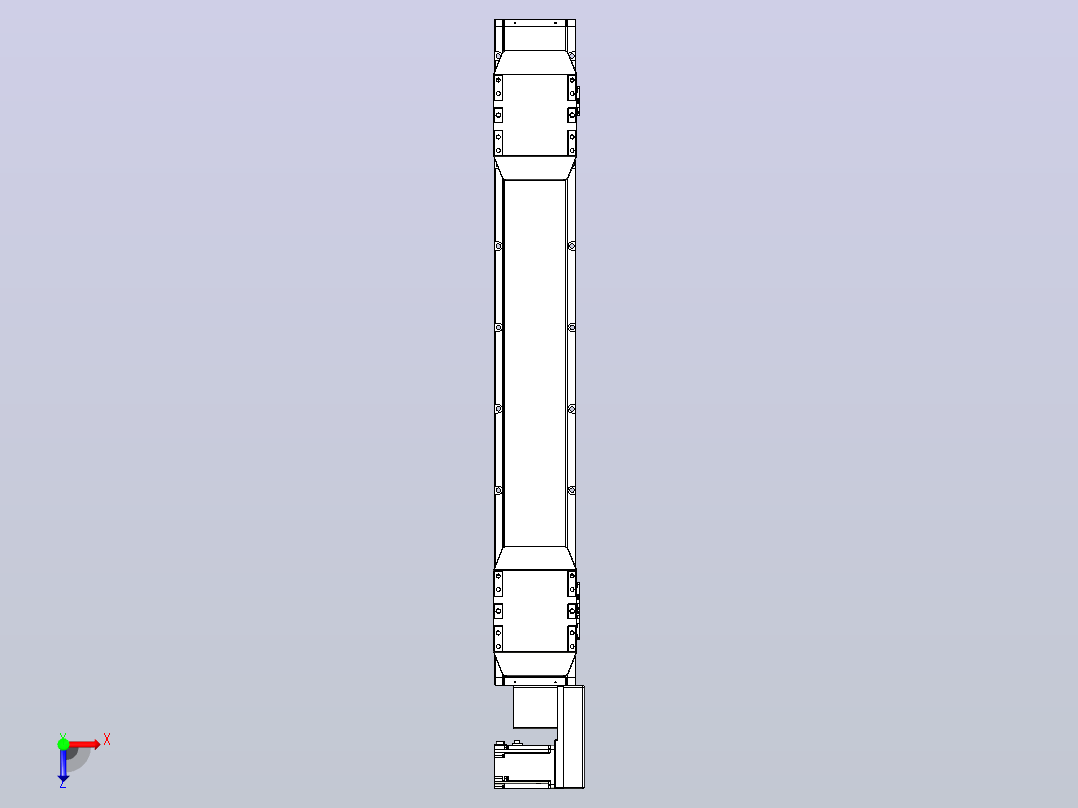 皮带直线轴双滑块型TPA-GCBS-150-P80-L325-QR-M75-N3俯视图