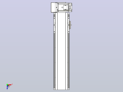 皮带直线轴半封闭可选导轨TPA-HNB-105D-90-L300-RU-Y-P20-N3俯视缩略图