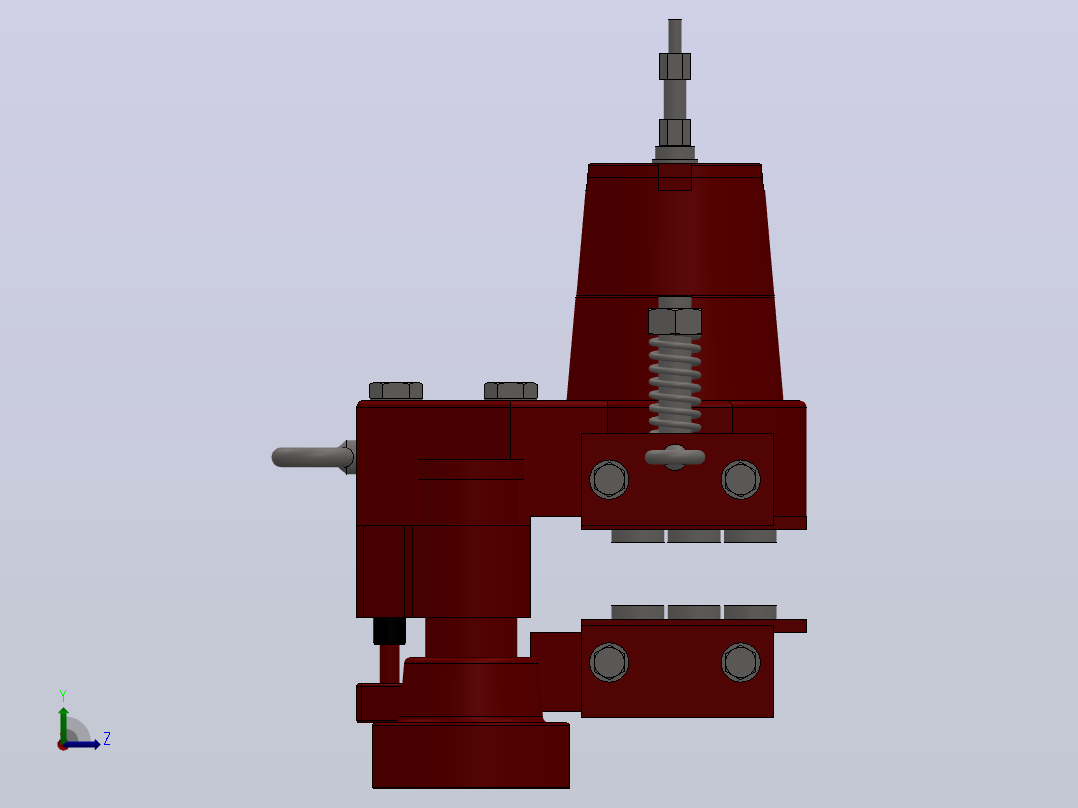 SBD85-G系列液压盘式制动器_SBD85-G-1000×35mm-RL.WC.WL.1.J左视图