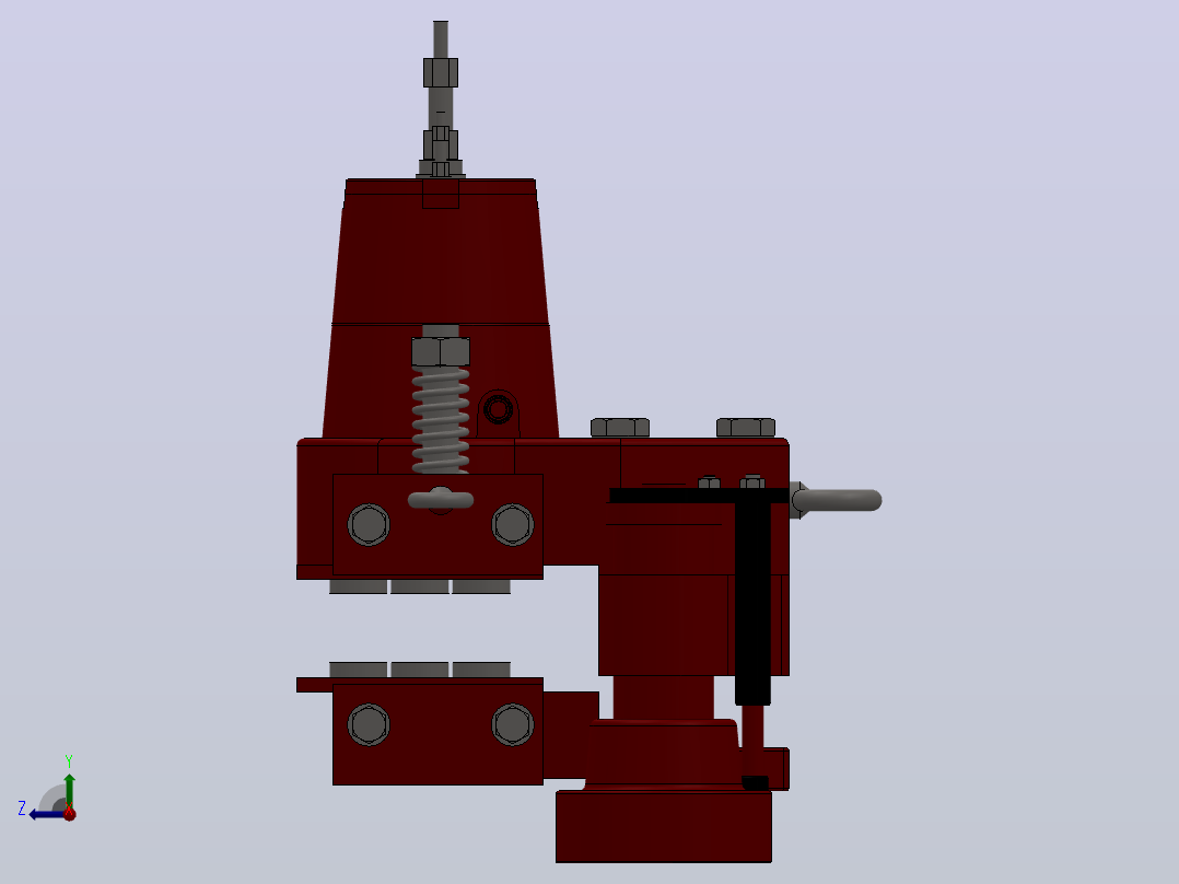 SBD85-G系列液压盘式制动器_SBD85-G-1000×35mm-RL.WC.WL.1.J右视图