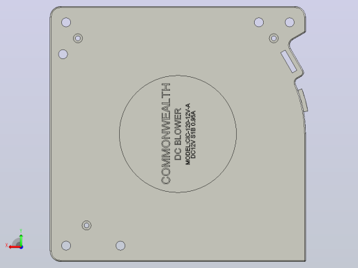 贯流风扇CIC-120-12V-A后视缩略图
