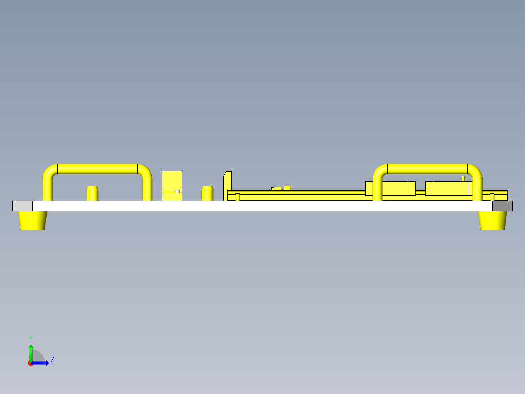 工件组装精度检查夹具左视图