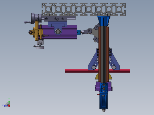 小型液压圆管冷弯成形机成型及退料机构设计(sw+cad+说明书)右视缩略图