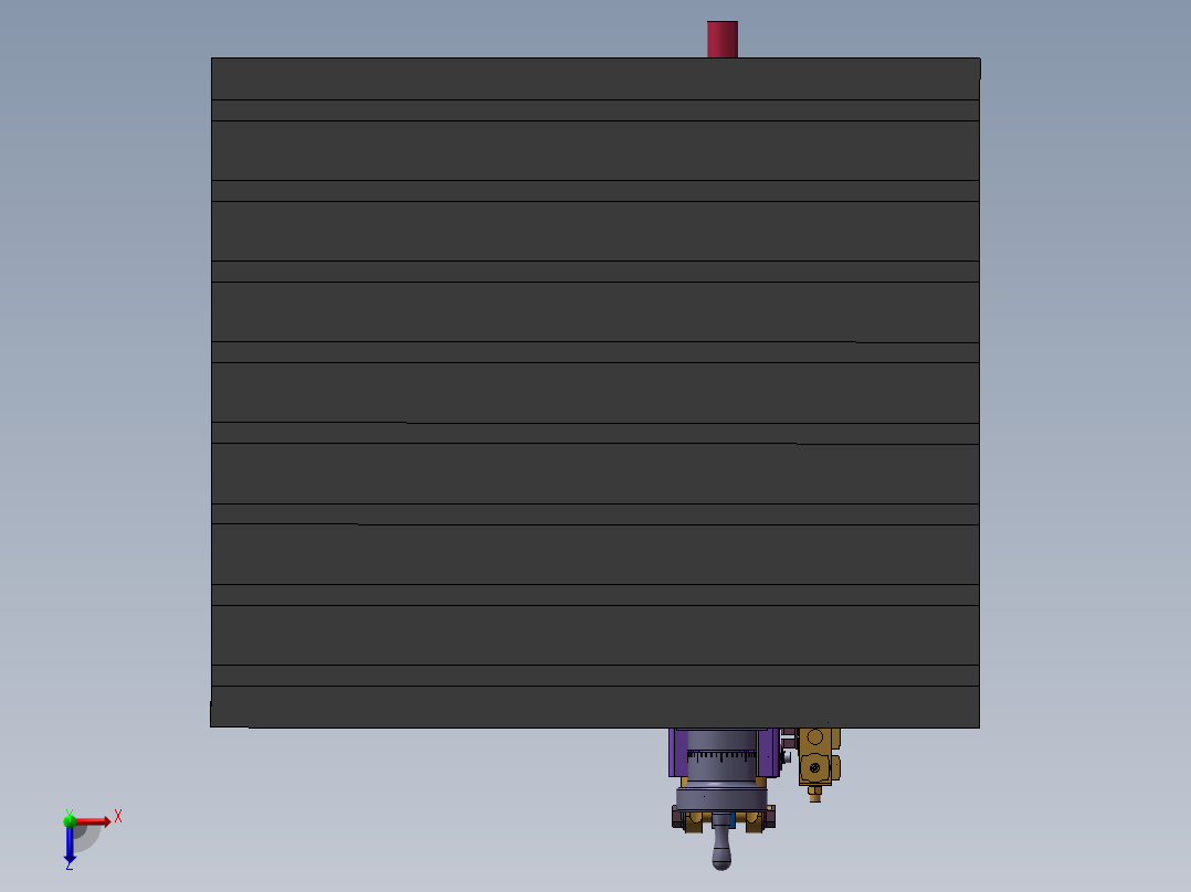 小型液压圆管冷弯成形机成型及退料机构设计(sw+cad+说明书)俯视图